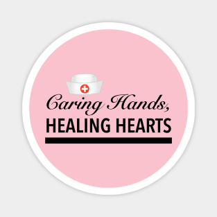 Caring Hands, Healing Hearts Magnet